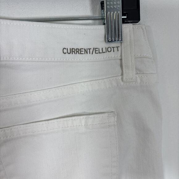 Current Elliot x Hatch Denim Jean 26 White Skinny Stiletto Sugar Maternity - Picture 4 of 9